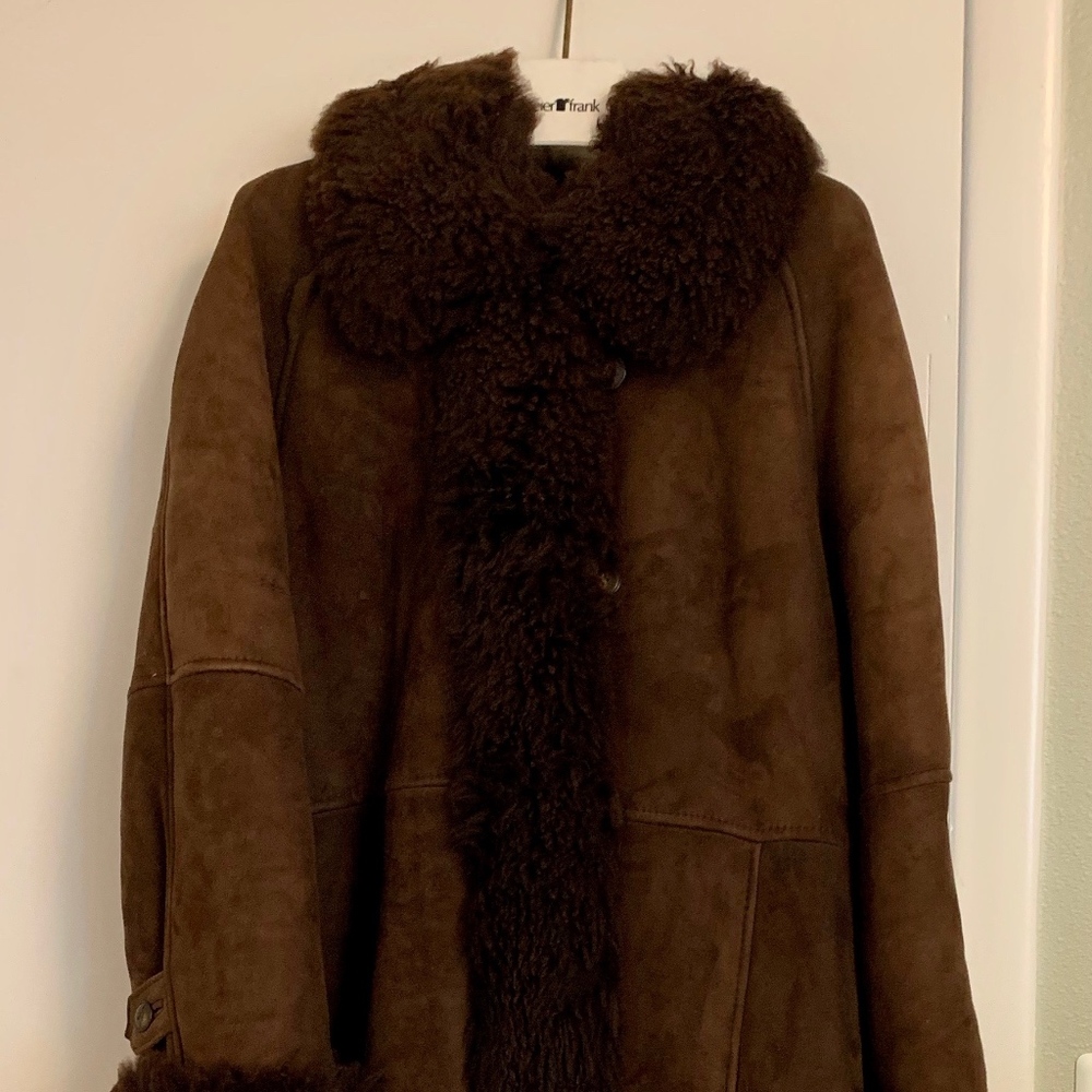 Vintage 80's Oscar de la Renta Shearling Coat